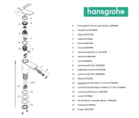 RECAMBIOS MONOMANDO BIDE VIVENIS HANSGROHE